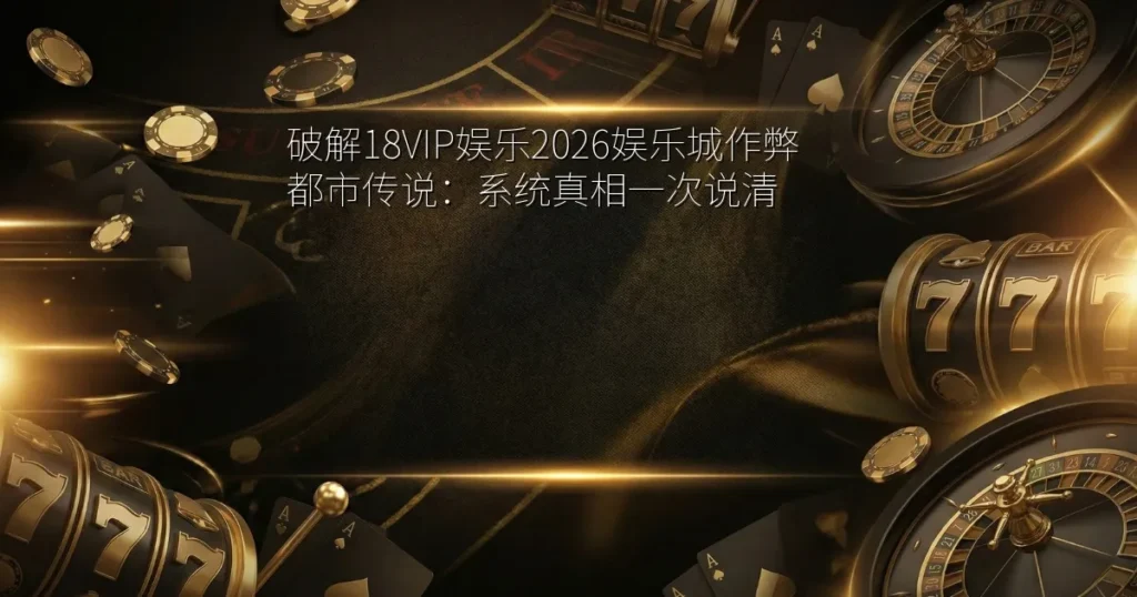破解18VIP娱乐2026娱乐城作弊都市传说：系统真相一次说清