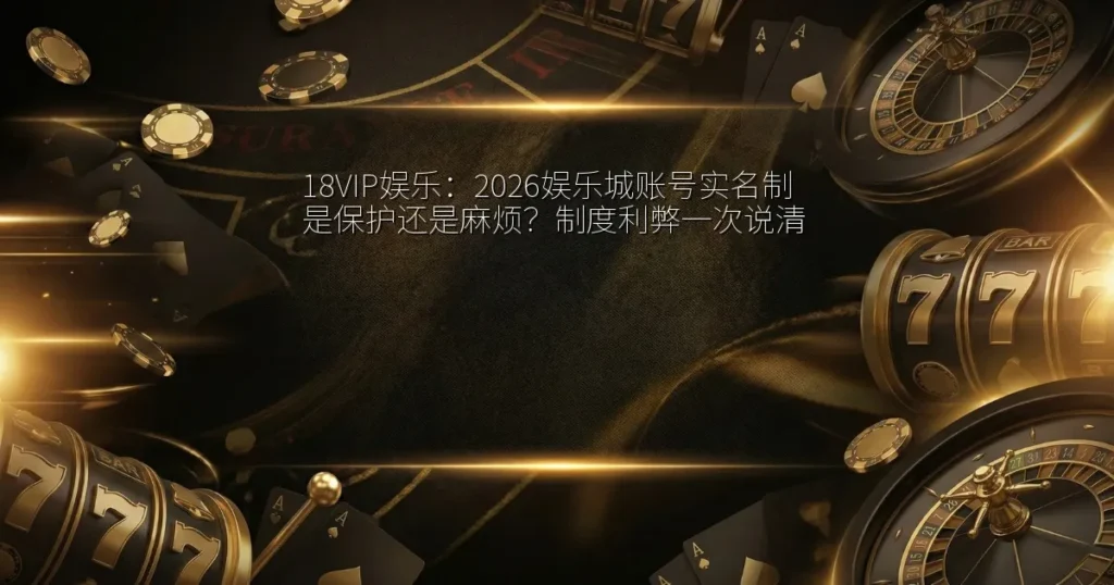 18VIP娱乐：2026娱乐城账号实名制是保护还是麻烦？制度利弊一次说清